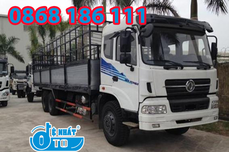 xe tải thùng 3 chân Dongfeng Trường Giang tải trọng 14,4 tấn (6x4)
